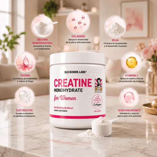 Creatina para Mujeres Más Fuerza, Más Glúteo, Más Resultados